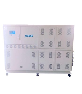 Un bon prix. Chiller industriel refroidi à l'eau à faible bruit 50HP 153,91KW/h avec 4 entrées 4 sorties en ligne